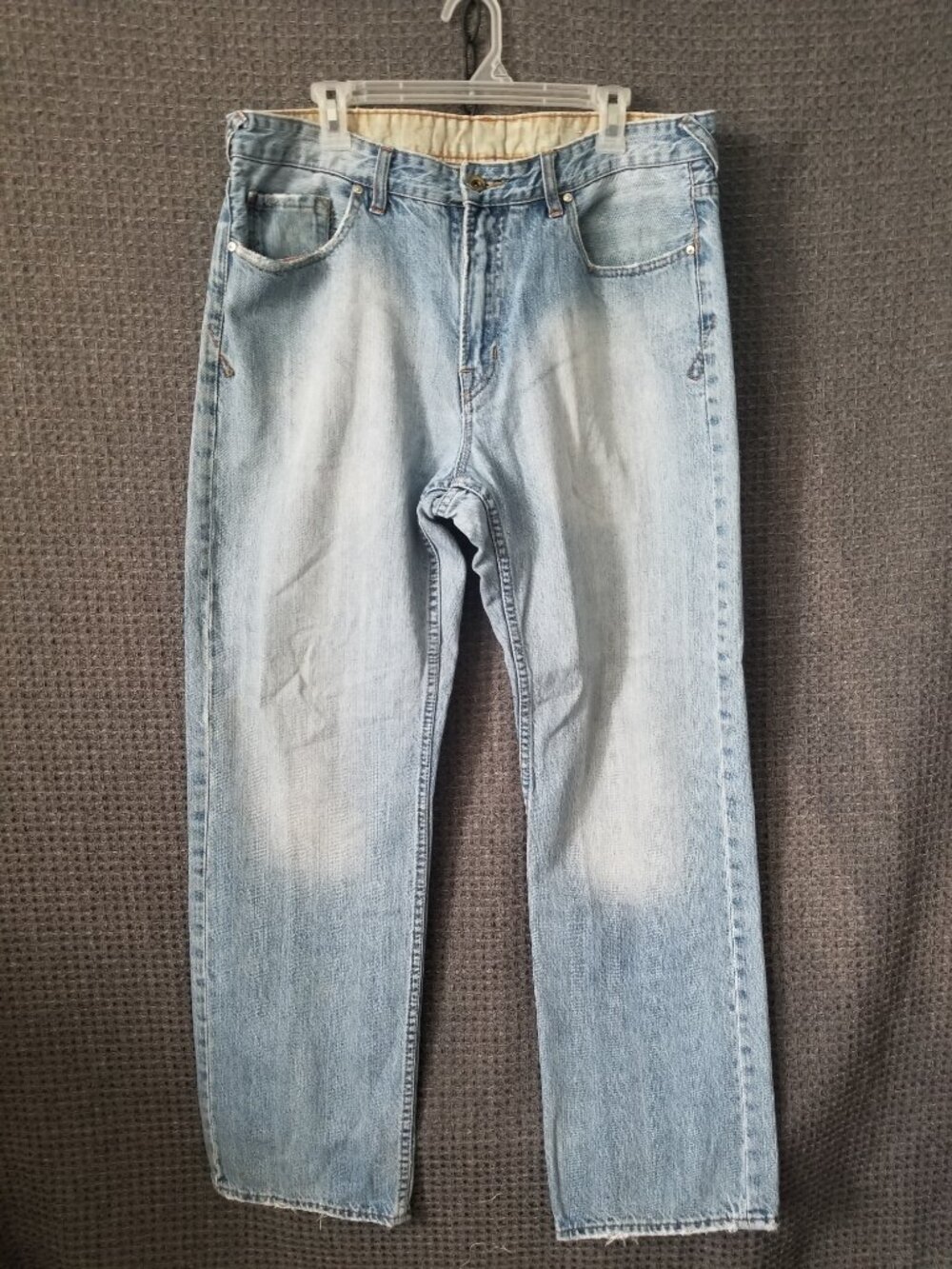 Unionbay Vintage Y2K Light Wash Straight Leg Baggy Jeans  36 x 32